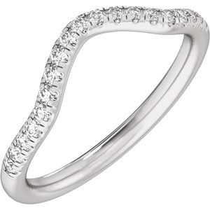 Claw-Prong Three-Stone Engagement Ring or Band — 1/5 CTW Lab Diamond
