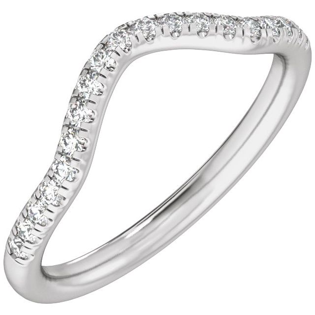 Claw-Prong Three-Stone Engagement Ring or Band — 1/5 CTW Lab Diamond