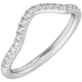 Claw-Prong Three-Stone Engagement Ring or Band — 1/4 CTW Lab Diamond