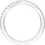 Claw-Prong Three-Stone Engagement Ring or Band — 1/5 CTW Lab Diamond
