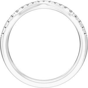 Claw-Prong Three-Stone Engagement Ring or Band — 1/5 CTW Lab Diamond