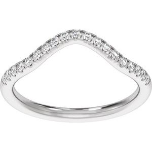 Claw-Prong Three-Stone Engagement Ring or Band — 1/5 CTW Lab Diamond