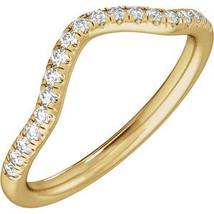 Claw-Prong Three-Stone Engagement Ring or Band — 1/4 CTW Lab Diamond