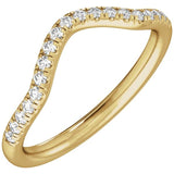 Claw-Prong Three-Stone Engagement Ring or Band — 1/4 CTW Lab Diamond