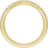Claw-Prong Three-Stone Engagement Ring or Band — 1/4 CTW Lab Diamond