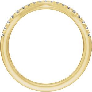Claw-Prong Three-Stone Engagement Ring or Band — 1/4 CTW Lab Diamond