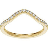 Claw-Prong Three-Stone Engagement Ring or Band — 1/4 CTW Lab Diamond