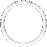 Claw-Prong Accented Engagement Ring — 1/3 CTW Lab Diamond