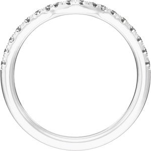Claw-Prong Accented Engagement Ring — 1/3 CTW Lab Diamond