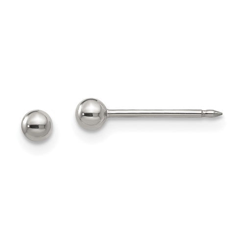 inverness-stainless-steel-polished-3mm-ball-post-earrings-SolomonJeweler-Wichita-KS-CustomJewelry