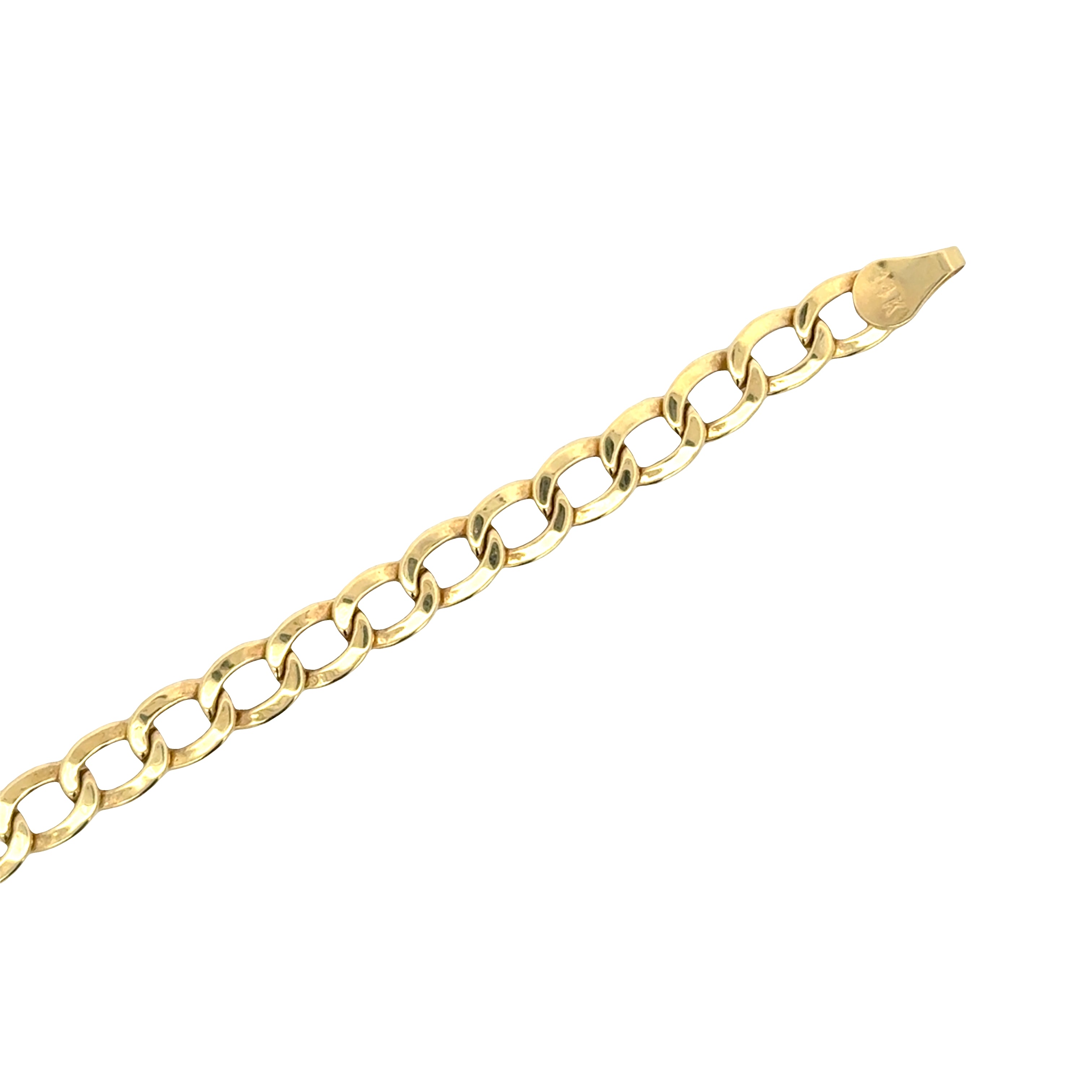 Curb Cuban Link Chain with Lobster Lock.
