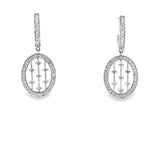 14K Gold Oval Diamond Drop Earrings – Solomon Jeweler