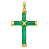 14k-polished-jade-x-cross-pendant-SolomonJeweler-Wichita-KS-CustomJewelry