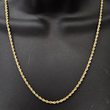 14K Yellow Gold 2mm Solid Rope Chain Italian Finish – Solomon Jeweler