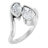 Two-Stone Engagement Ring or Band — 2 3/4 CTW Lab Diamond