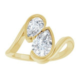 Two-Stone Engagement Ring or Band — 2 3/4 CTW Lab Diamond