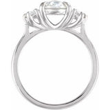 Claw-Prong Three-Stone Engagement Ring or Band — 1 3/4 CTW Lab Diamond
