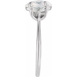 Claw-Prong Three-Stone Engagement Ring or Band — 1 3/4 CTW Lab Diamond