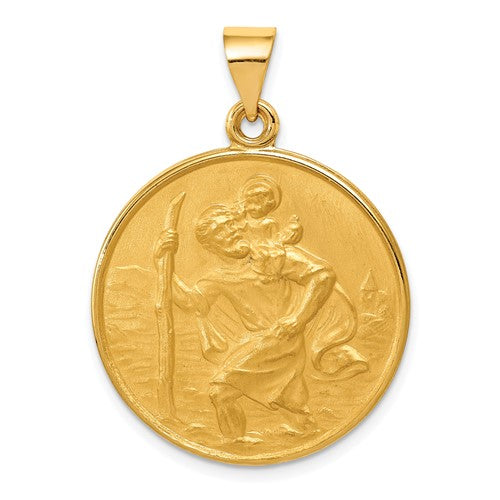 18k-saint-christopher-medal-pendant-SolomonJeweler-Wichita-KS-CustomJewelry