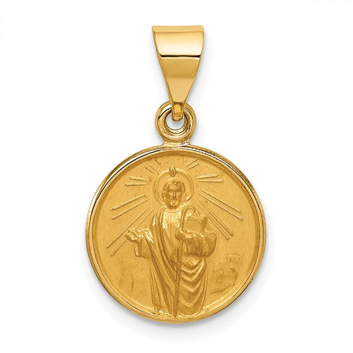 18k-saint-jude-thaddeus-medal-pendant-SolomonJeweler-Wichita-KS-CustomJewelry