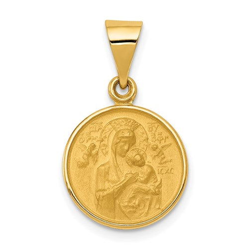 18k-our-lady-of-perpetual-help-medal-pendant-SolomonJeweler-Wichita-KS-CustomJewelry