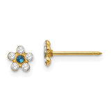 inverness-14k-clear-blue-crystal-flower-earrings-SolomonJeweler-Wichita-KS-CustomJewelry