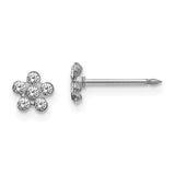 inverness-14k-white-gold-clear-crystal-flower-earrings-SolomonJeweler-Wichita-KS-CustomJewelry