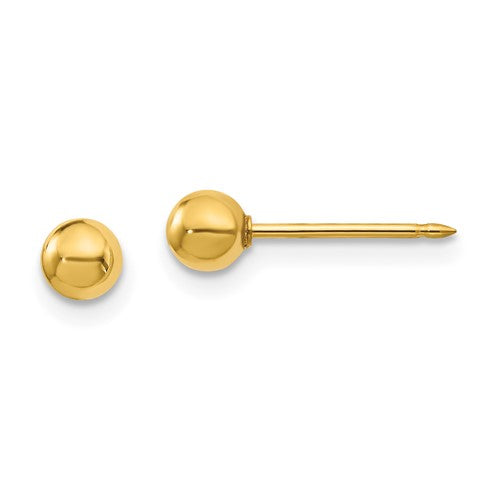 inverness-18k-4mm-ball-post-earrings-SolomonJeweler-Wichita-KS-CustomJewelry