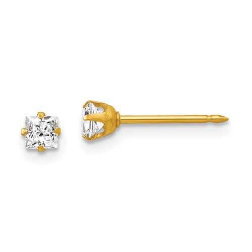inverness-18k-3mm-square-cz-earrings-SolomonJeweler-Wichita-KS-CustomJewelry