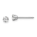 inverness-18k-white-3mm-square-cz-earrings-SolomonJeweler-Wichita-KS-CustomJewelry