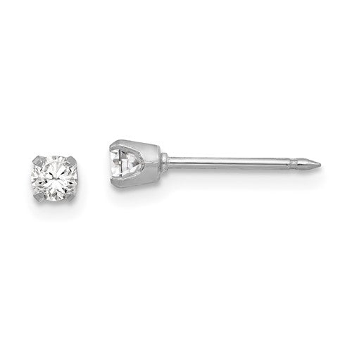 inverness-18k-white-3mm-cz-earrings-SolomonJeweler-Wichita-KS-CustomJewelry