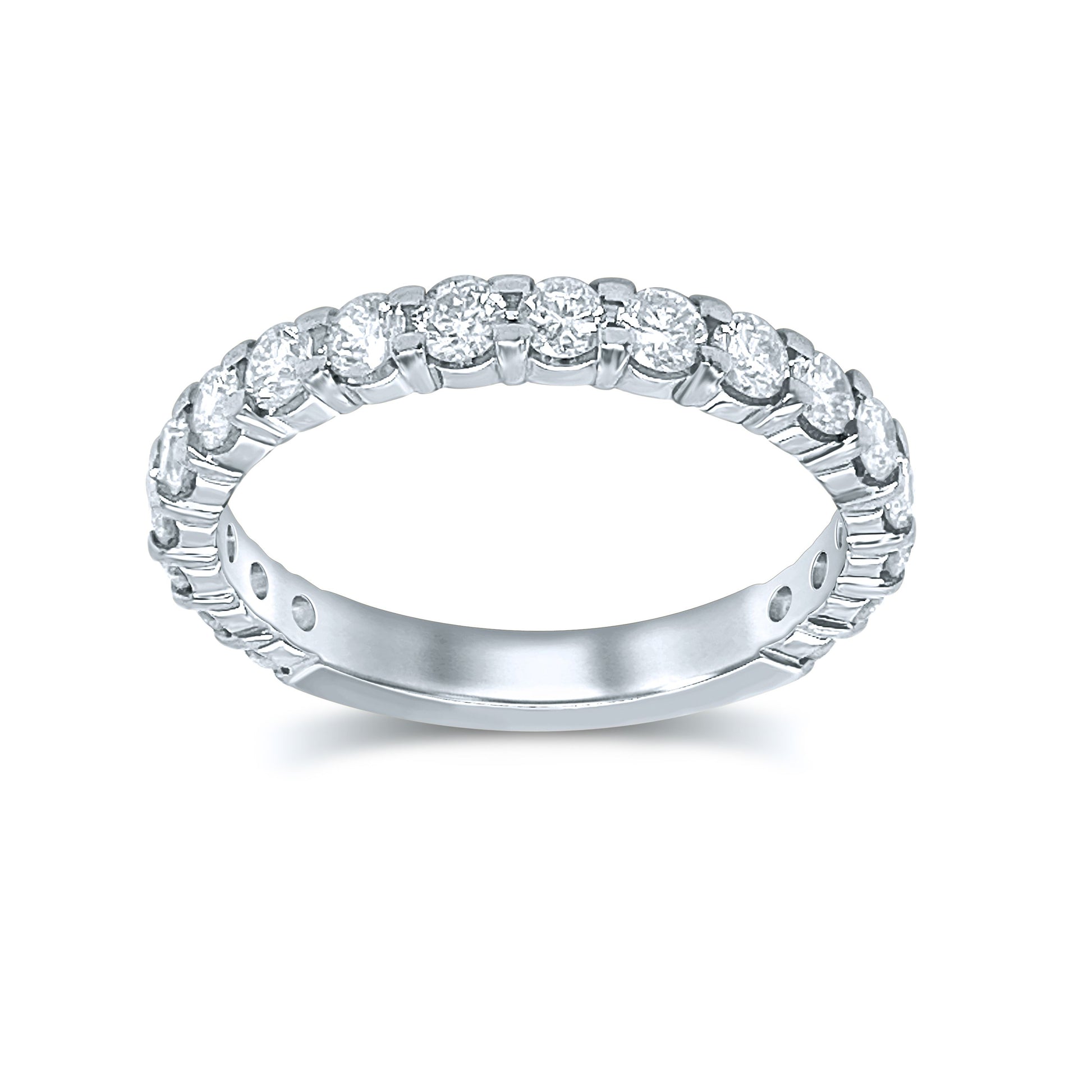 14K 0.75CT Diamond Band (18 Diamond Stones) - Solomon Jewelers