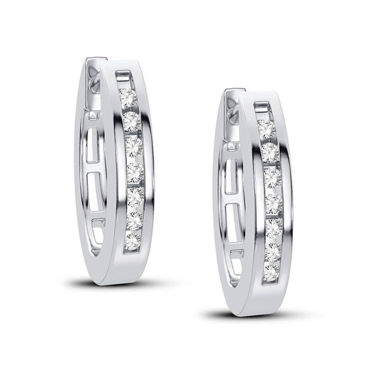 14K 0.15CT Diamond Earring - Solomon Jewelers