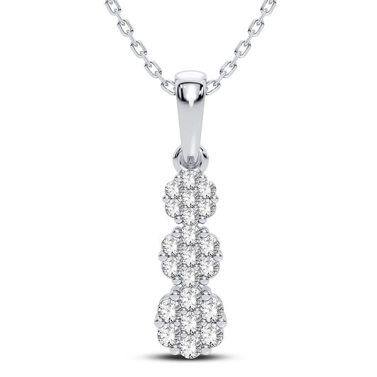 14K 0.50CT Diamond Pendant - Solomon Jewelers