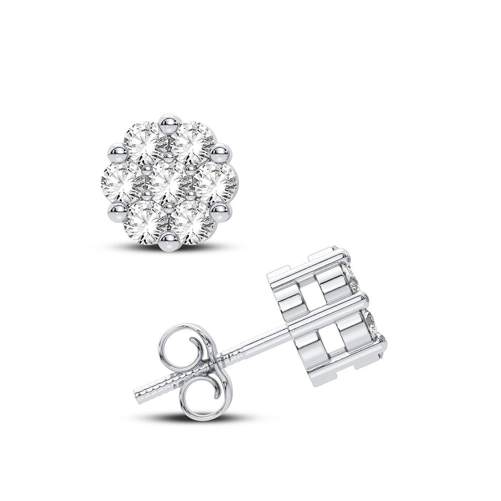 14K 0.25CT Diamond Earring - Solomon Jewelers