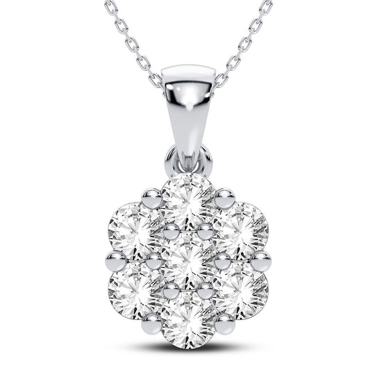 14K 0.25CT Diamond Pendant - Solomon Jewelers