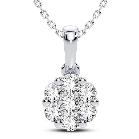 14K 0.50CT Diamond Pendant - Solomon Jewelers