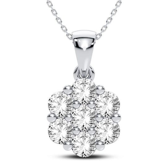 14K 0.75CT Diamond Pendant - Solomon Jewelers