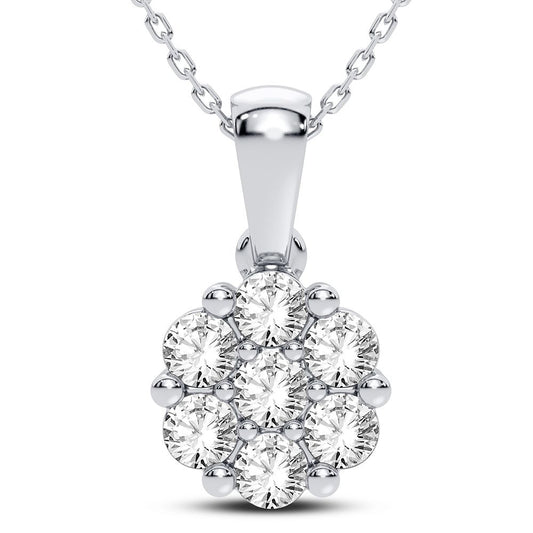 14K 1.00CT Diamond Pendant - Solomon Jewelers
