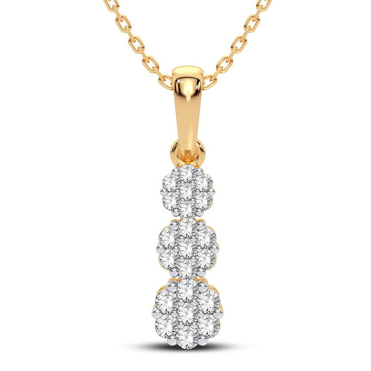 10K 0.22CT Diamond Pendant - Solomon Jewelers