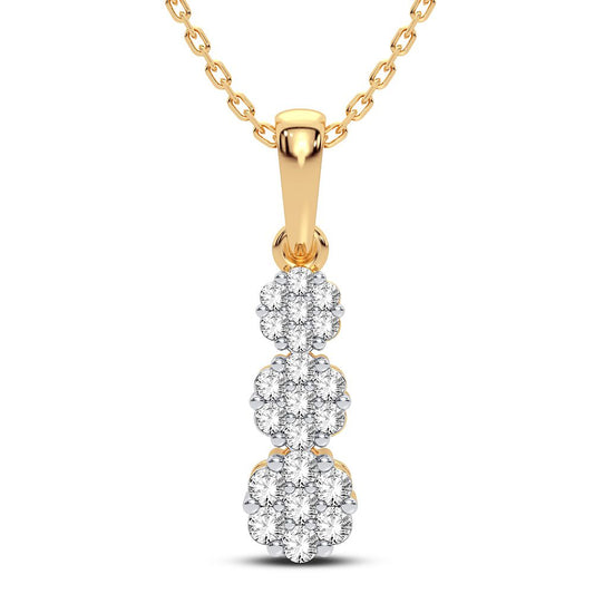 14K 1.00CT Diamond Pendant - Solomon Jewelers
