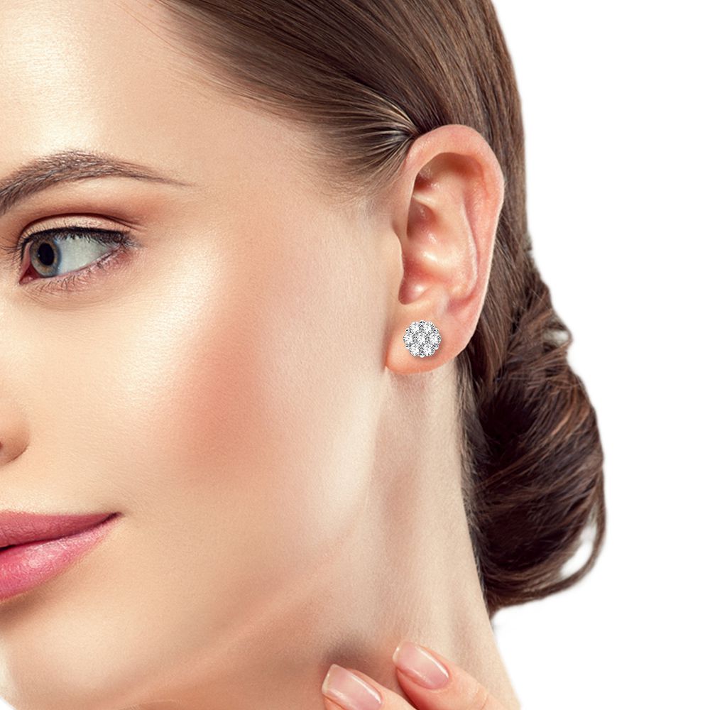 14K 3.00CT Diamond Earring - Solomon Jewelers