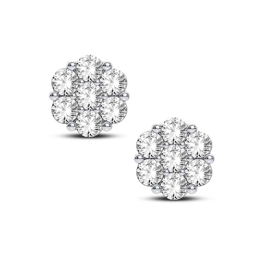 14K 0.91CT Diamond Earring - Solomon Jewelers