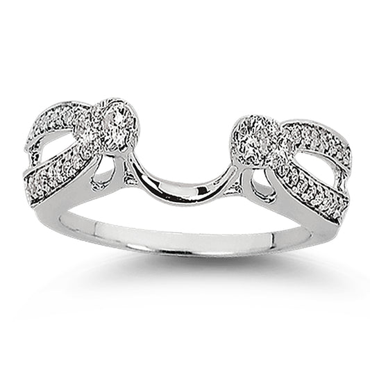 14K  0.34CT  DIAMOND  RING GUARD