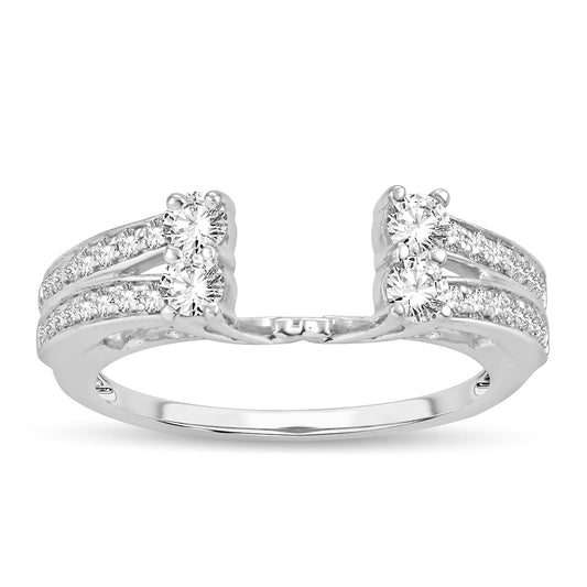 14K  0.52CT  DIAMOND GUARD RING - Solomon Jewelers