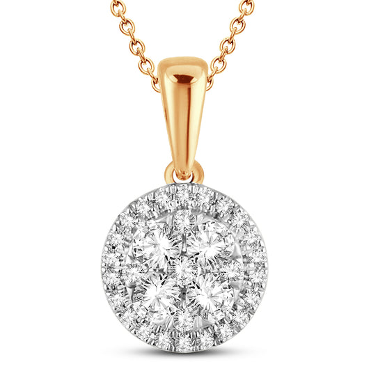14K 0.50ct Diamond Pendant - Solomon Jewelers