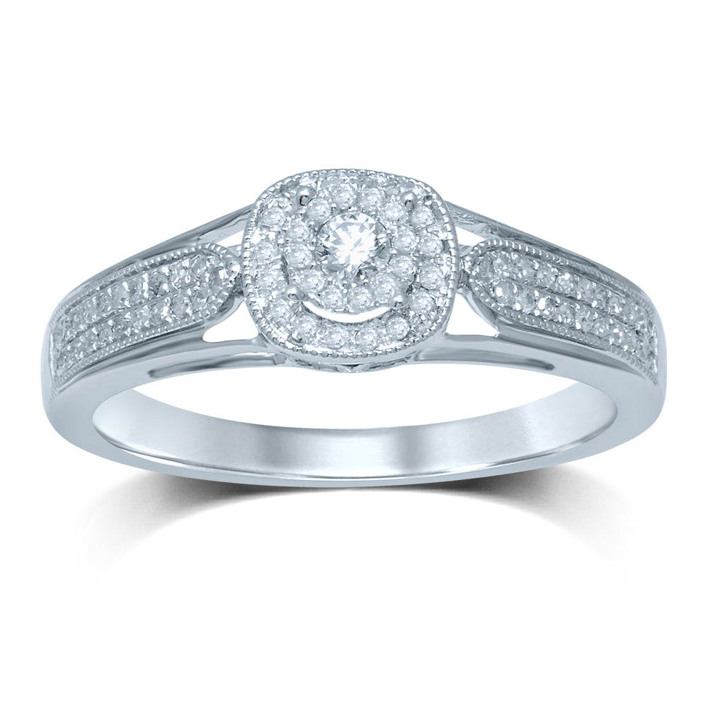 14K  0.27CT  DIAMOND  RING