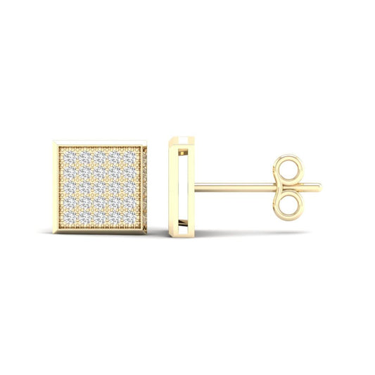 10K 0.15ct Diamond Earrings - Solomon Jewelers
