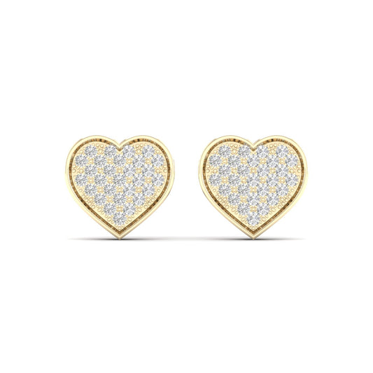 10K 0.15CT Diamond Earring - Solomon Jewelers