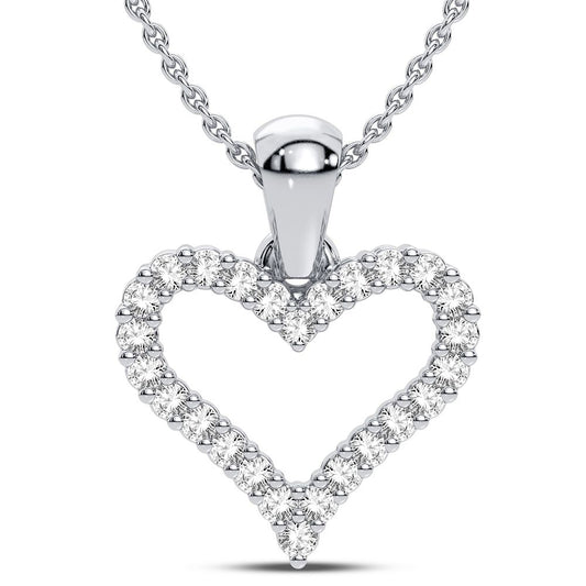 10K 0.16CT Diamond Pendant - Solomon Jewelers